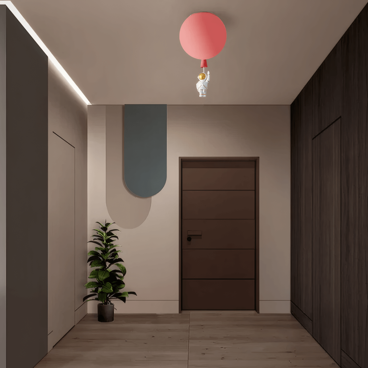 Pink Acrylic Ceiling Light for Living ROOM